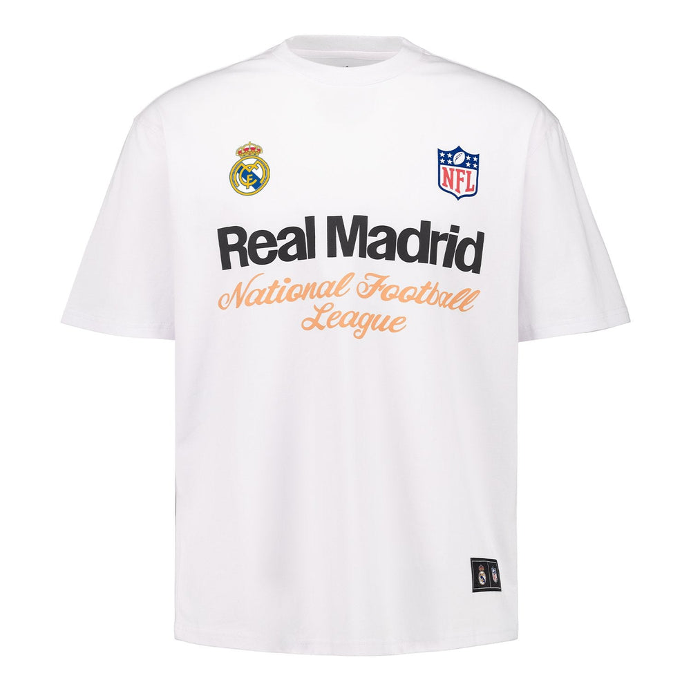 Mens Real Madrid x NFL T-Shirt White