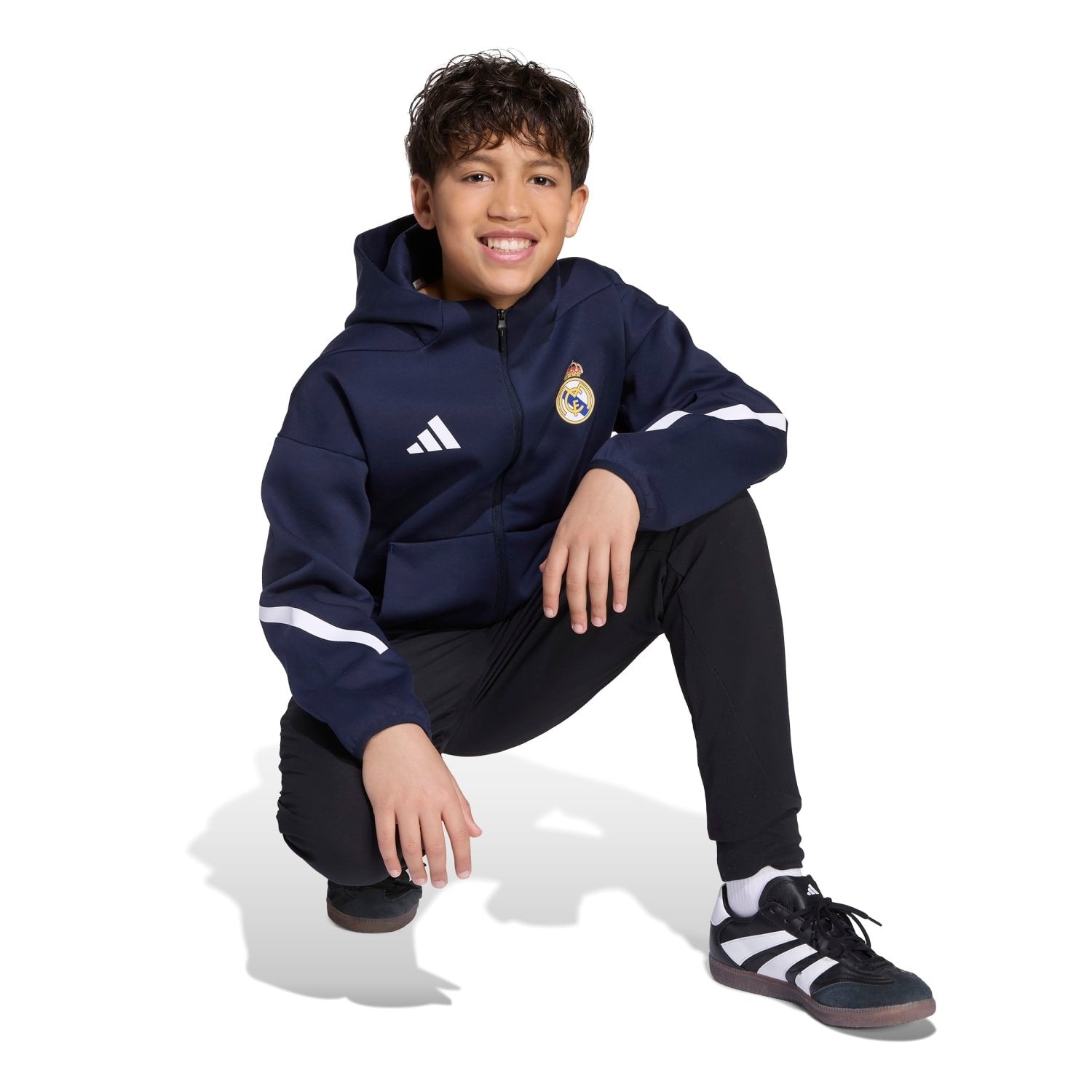 Kids adidas Anthem Jacket 25/26 Navy – Real Madrid Europe Store