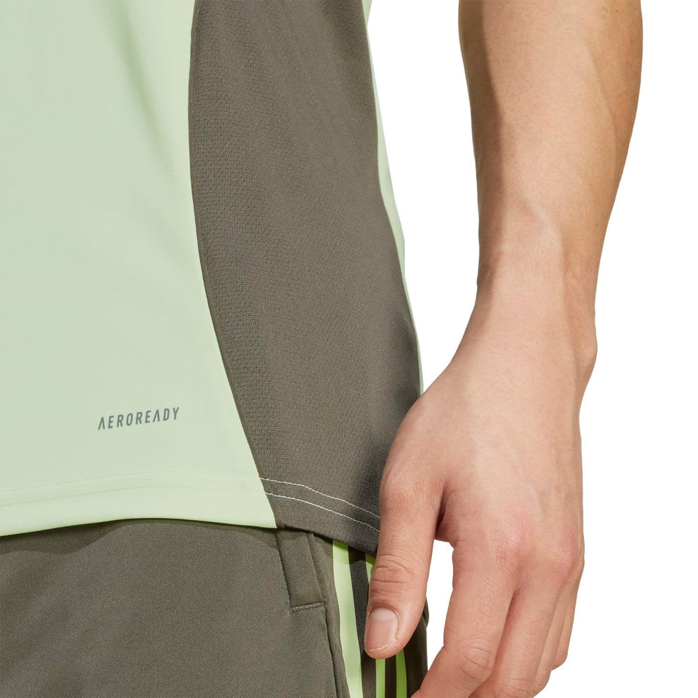 Mens adidas Training Sleeveless Shirt 25/26 Lime Green