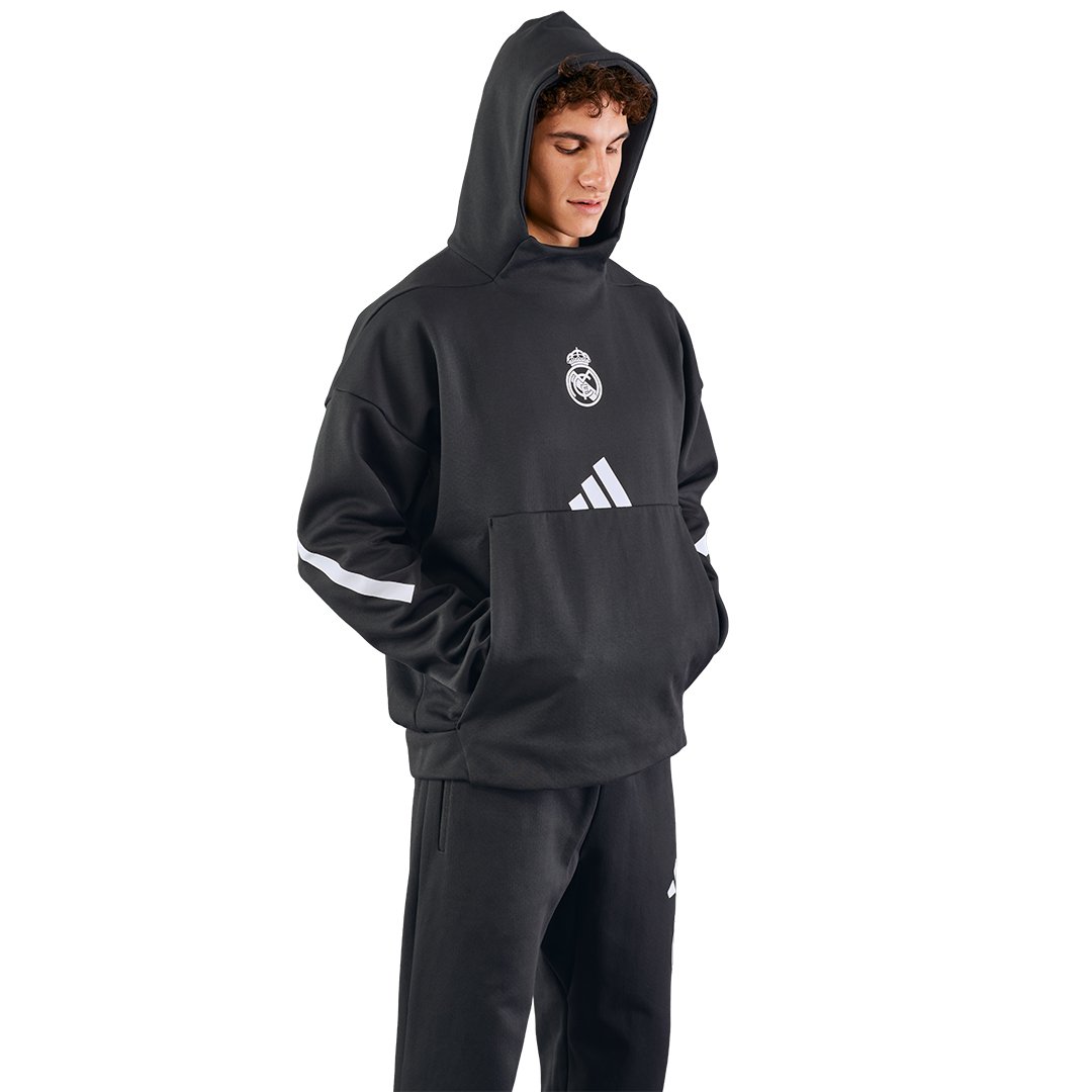 Mens adidas Real Urban Hoodie Black