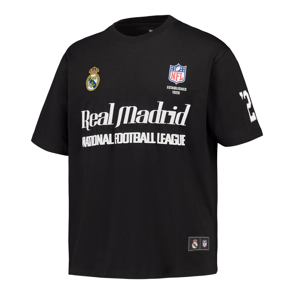 Mens Real Madrid x NFL T-Shirt Black