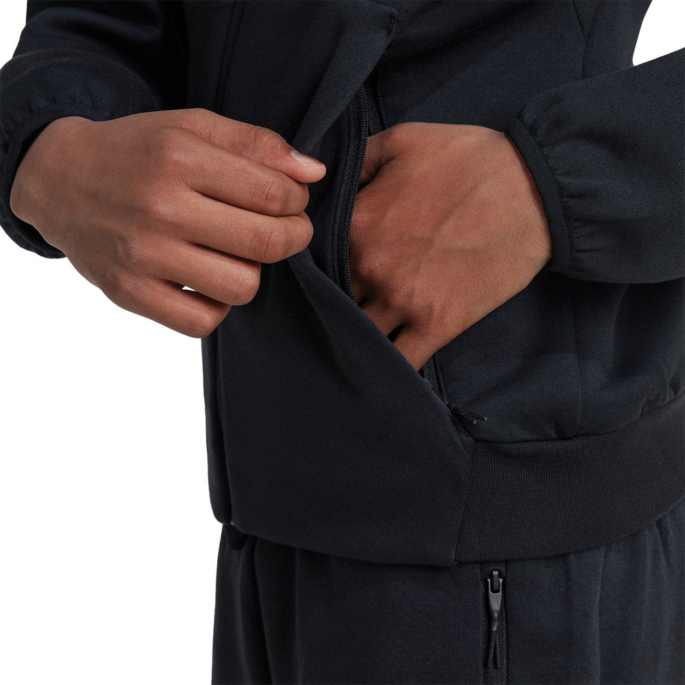 Kids adidas Real Urban Full Zip Hoodie Black/ Black