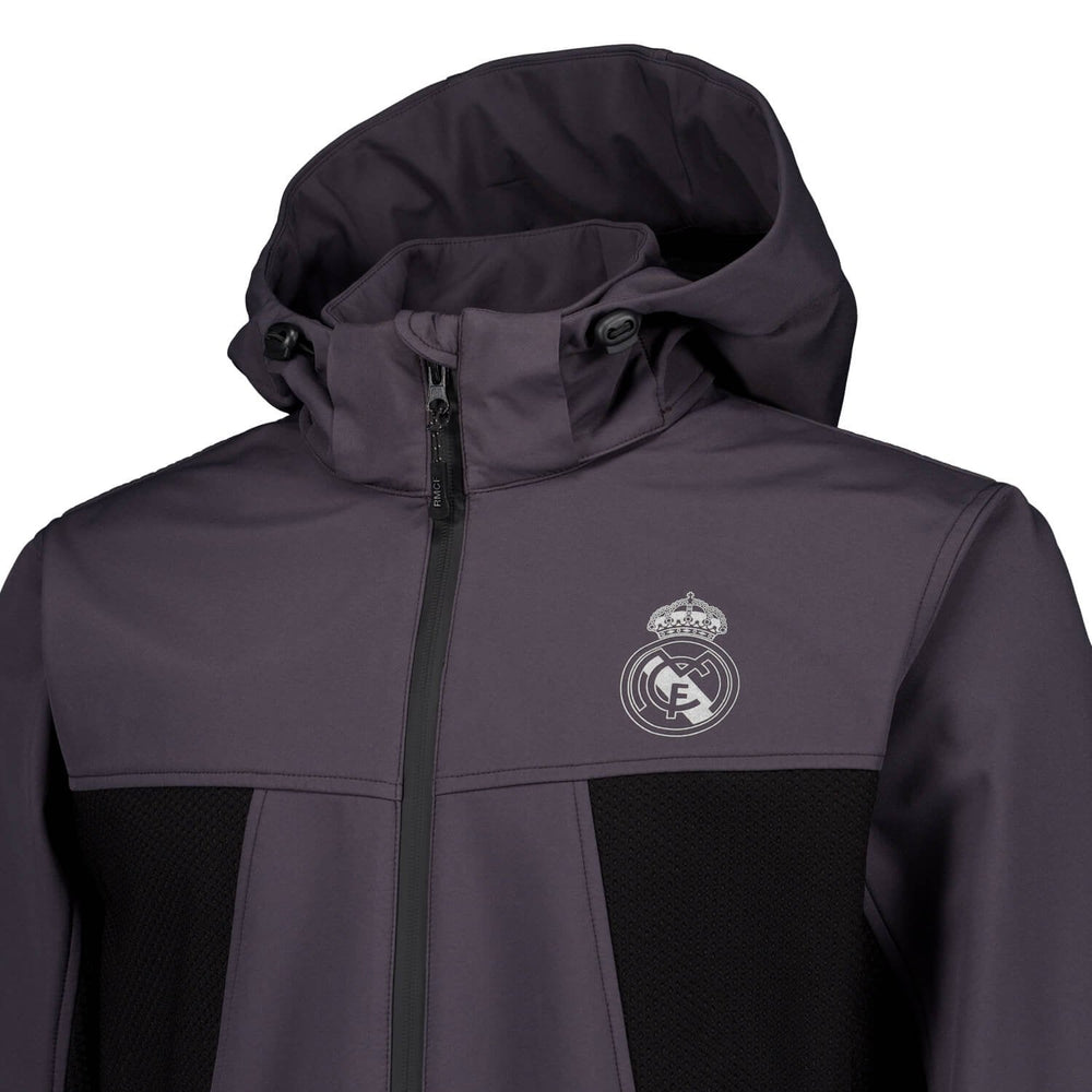 Mens Outerwear Softshell Jacket Dark Grey Real Madrid