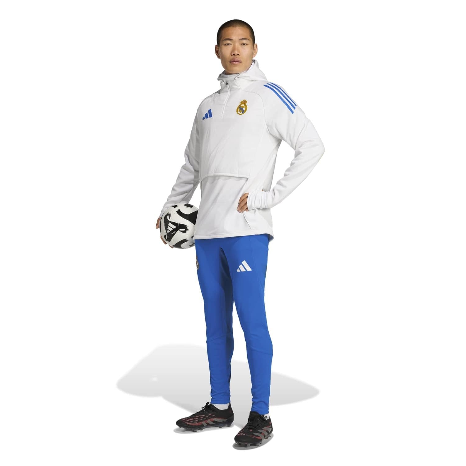 Mens adidas UCL Training Winter Top 25/26 White – Official Real