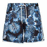 Mens Real Madrid Flower Print Blue Swimshorts