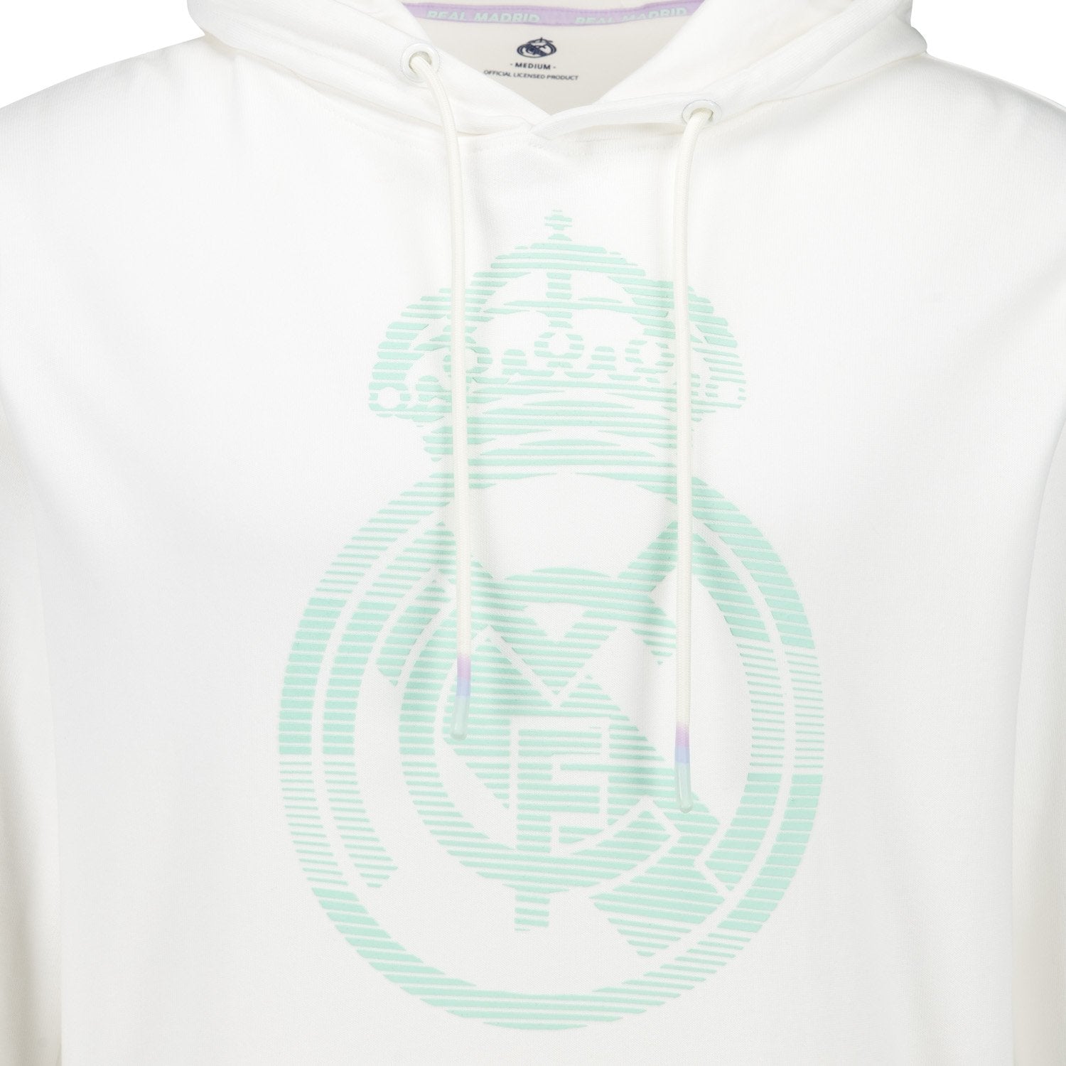 Mens Pastel Crest Hoodie White Real Madrid