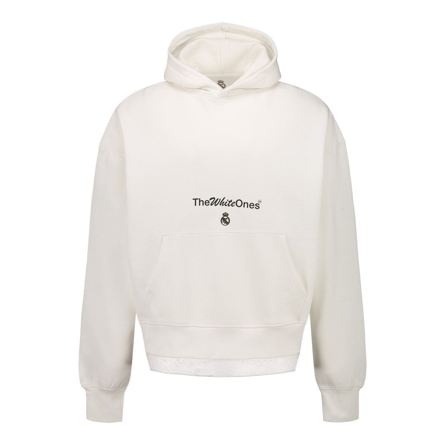 Mens The White Ones Graphic Hoodie White