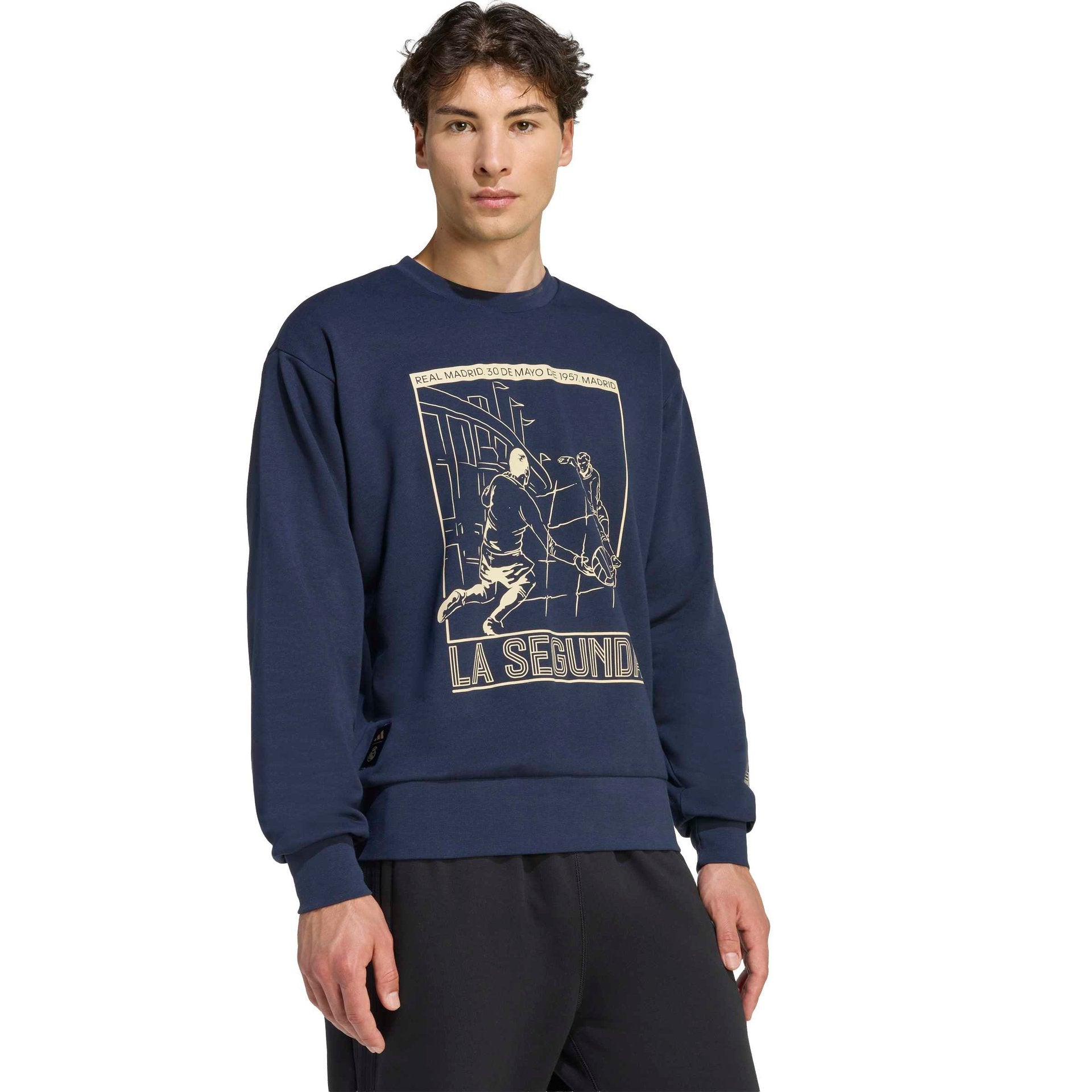 Mens adidas Heritage Pack Sweatshirt Navy | 1957