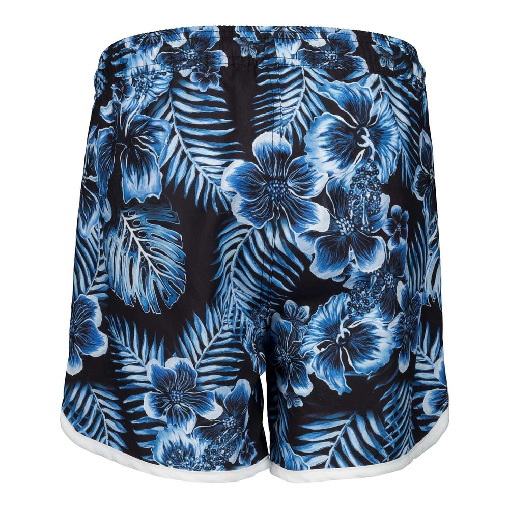 Kids Real Madrid Flower Print Blue Swimshorts