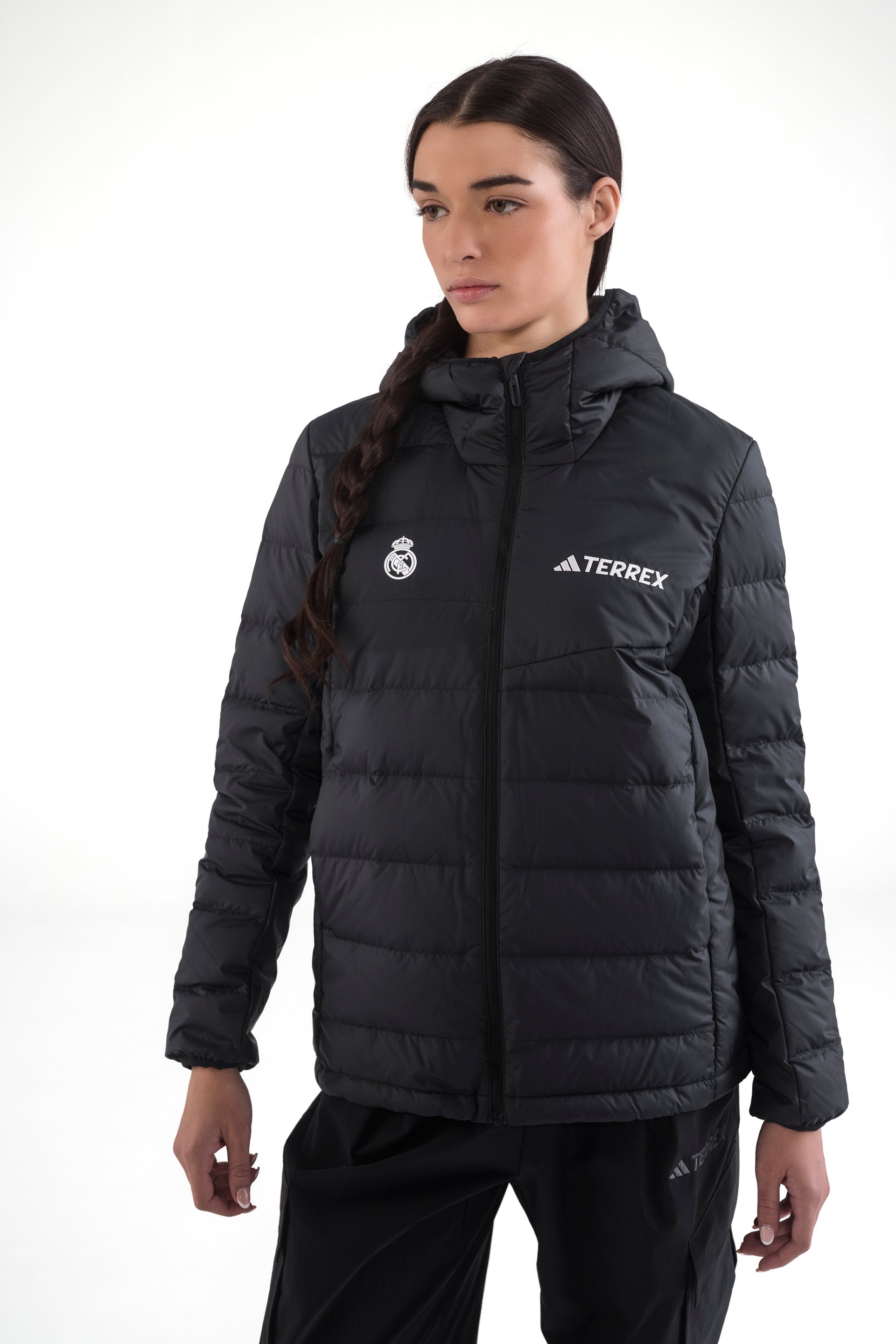 Womens adidas Terrex CLIMAWARM Rain Down Jacket Black