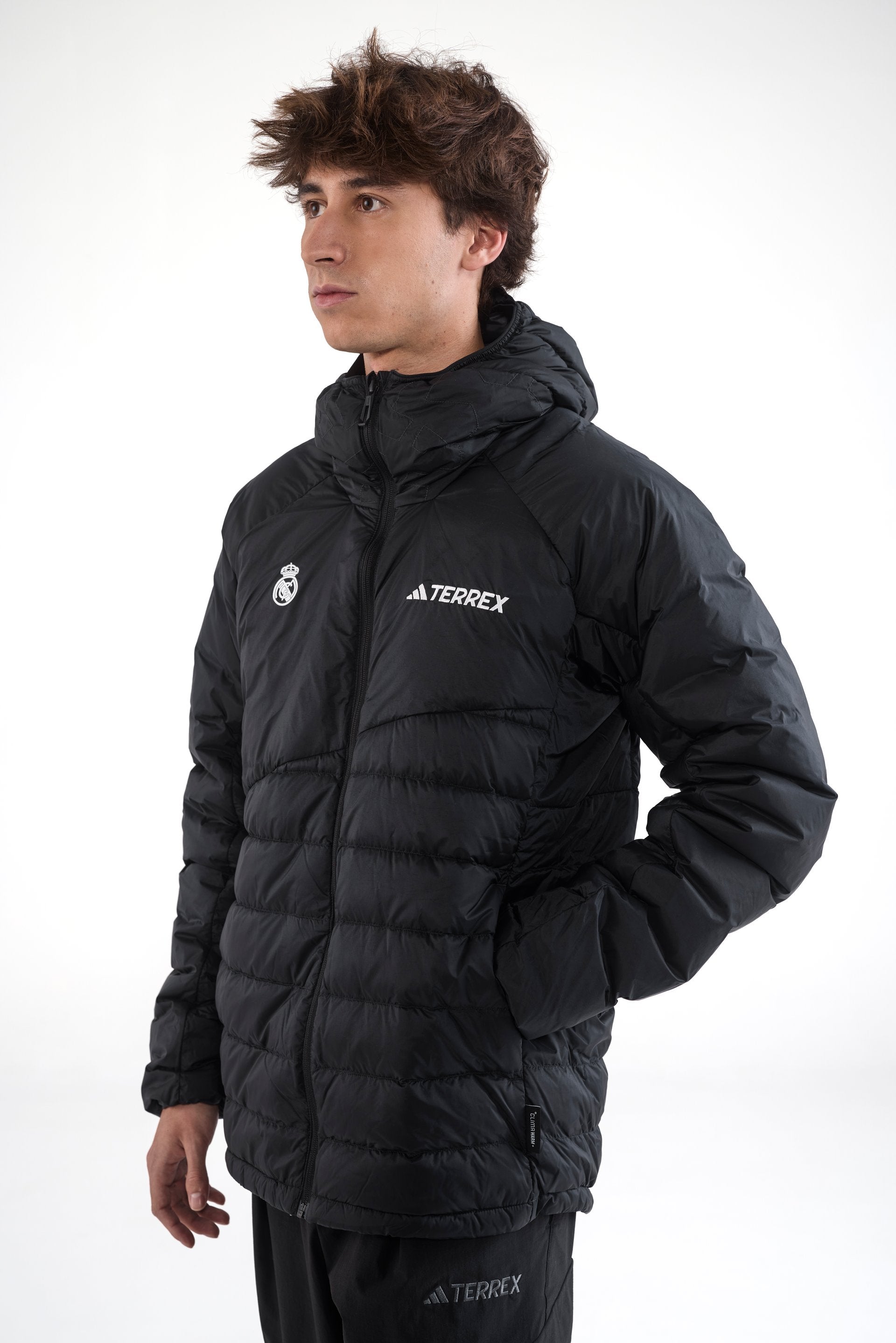 Mens adidas Terrex CLIMAWARM+ Rain Jacket Black