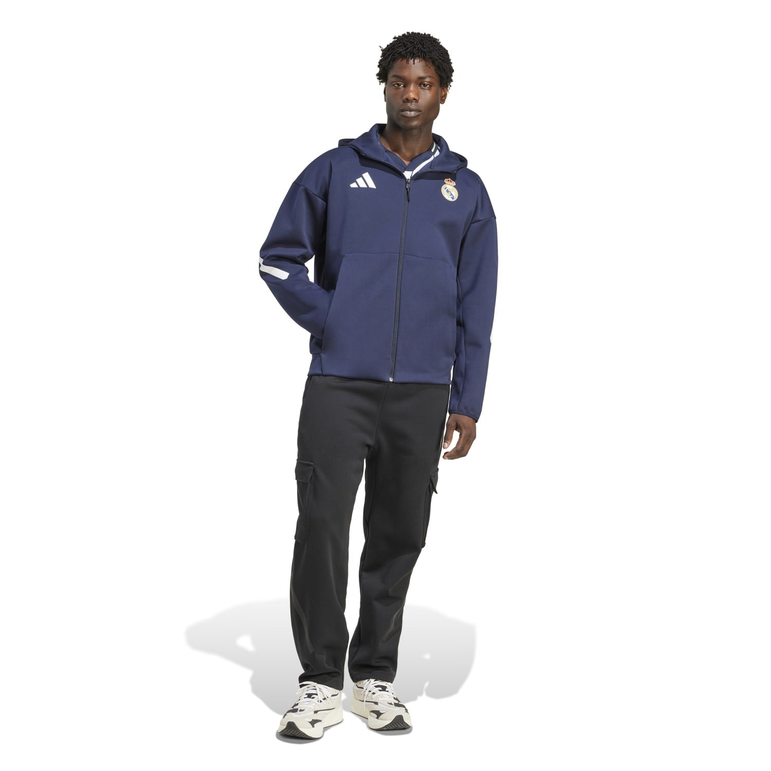 Mens adidas Anthem Jacket 25/26 Navy – The Official Real Madrid CF