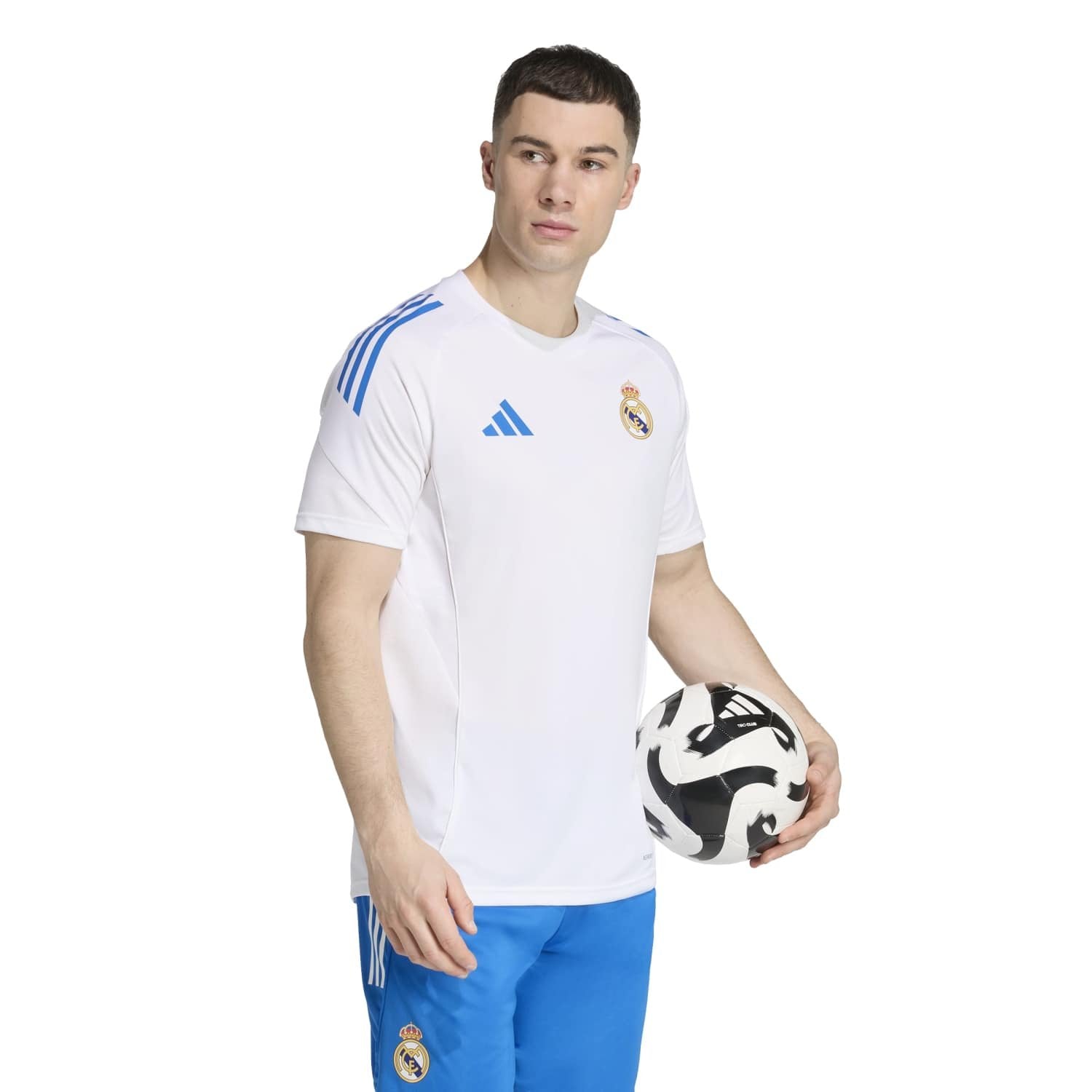 Mens adidas UCL Training Shirt 25/26 White – The Official Real