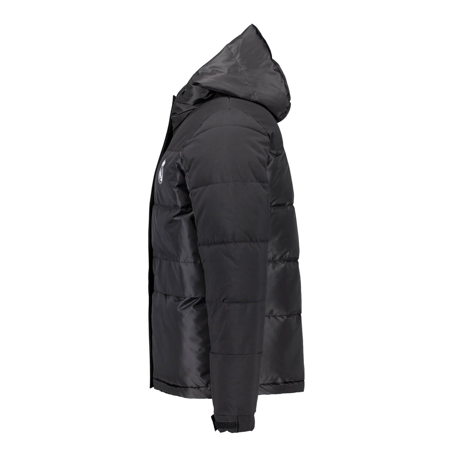 Womens Outerwear Color Padded Hooded Jacket Black Real Madrid