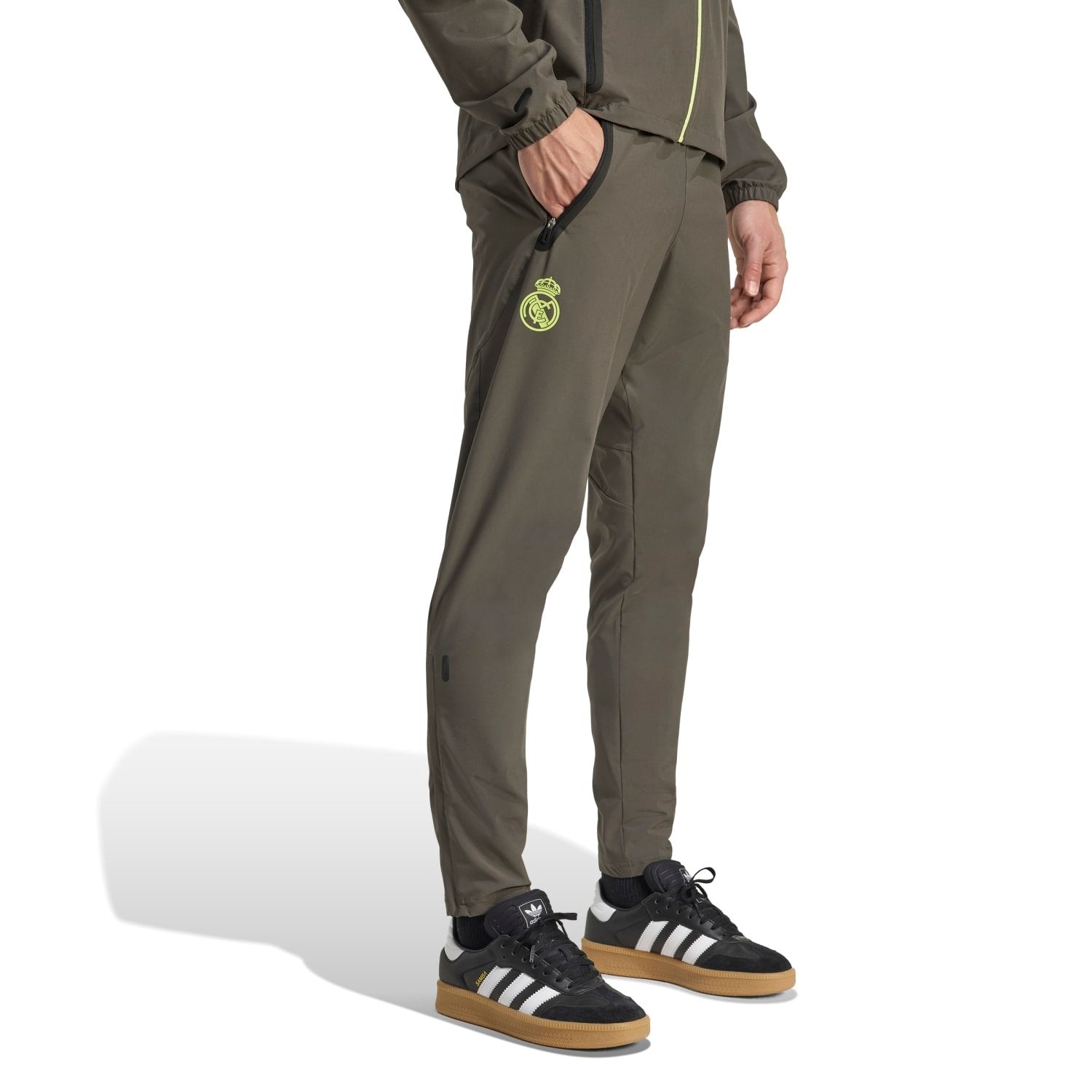 Mens Tiro Vis Tech Competition Trousers Grey/Lime Green