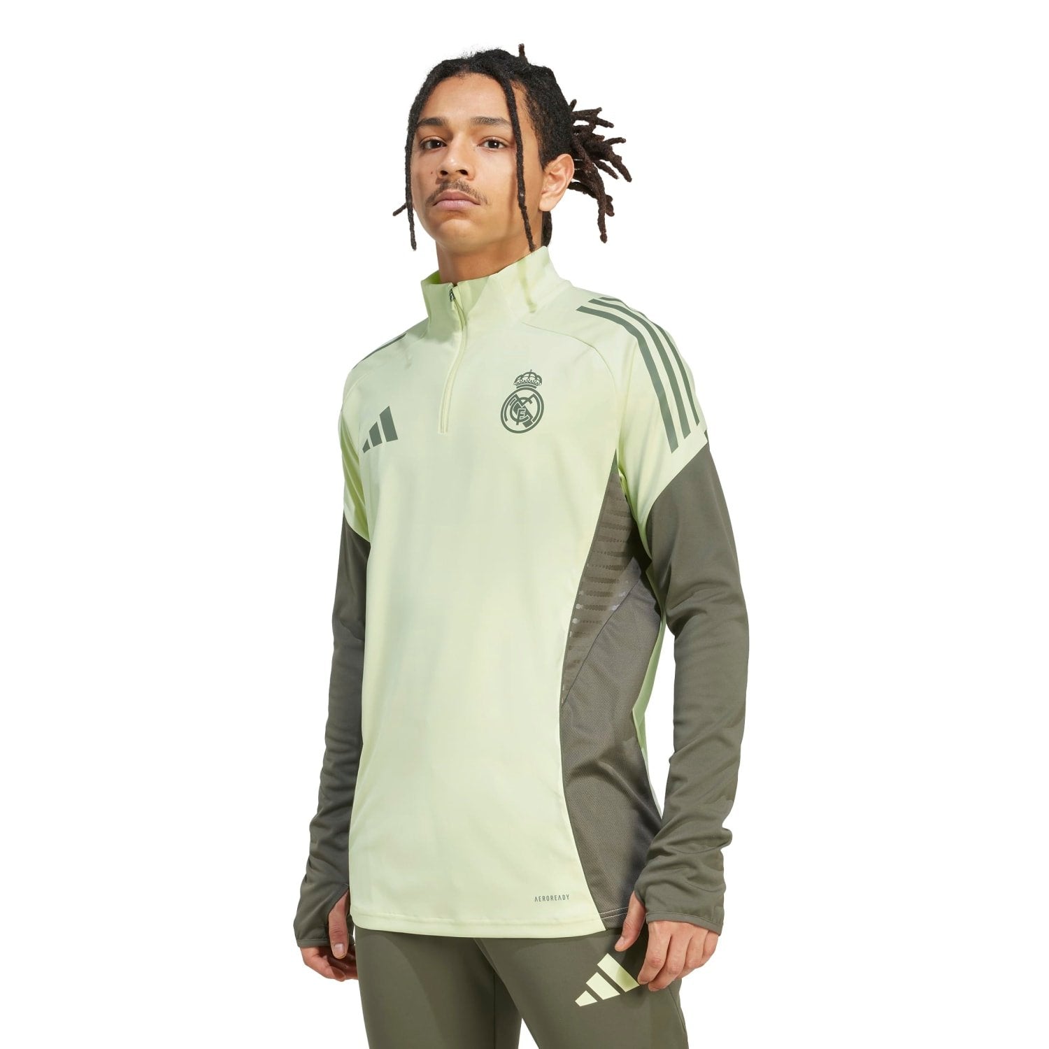 Mens adidas Training Top 25/26 Lime Green – The Official Real