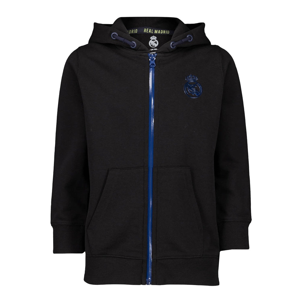 Kids Tracksuit Fan Kids Ombre Zip Black Real Madrid