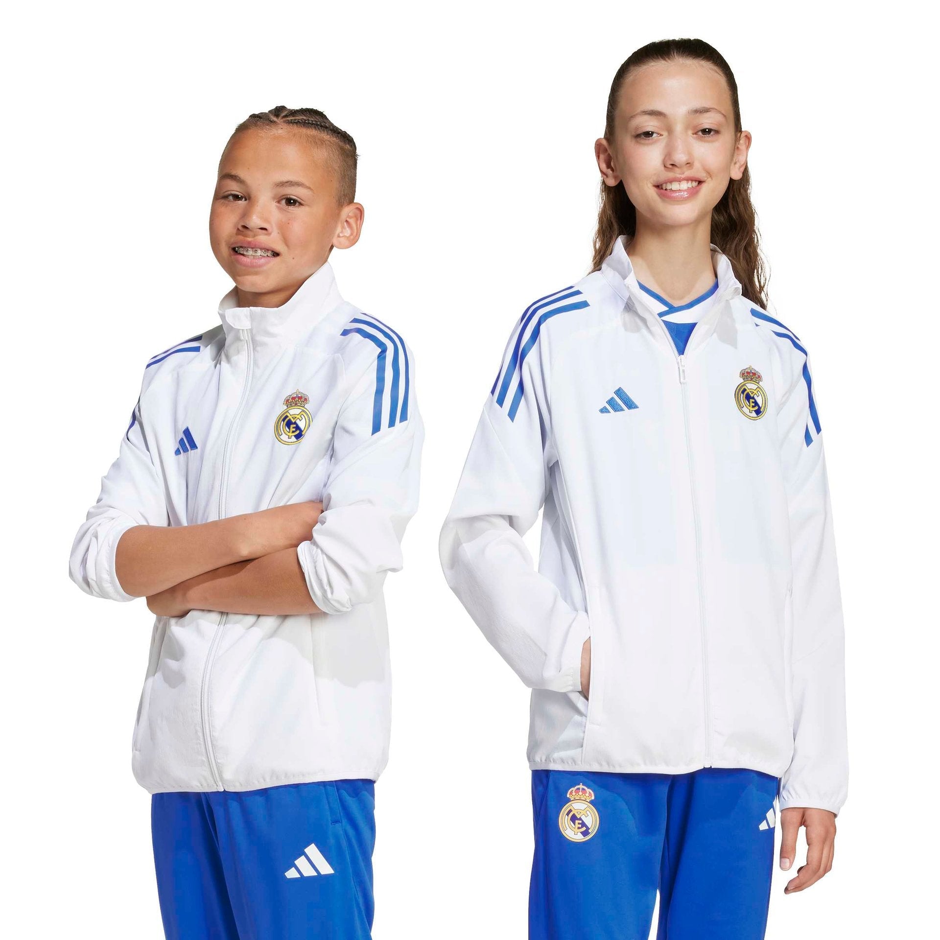 Kids adidas UCL Training Tracksuit Jacket 25/26 White