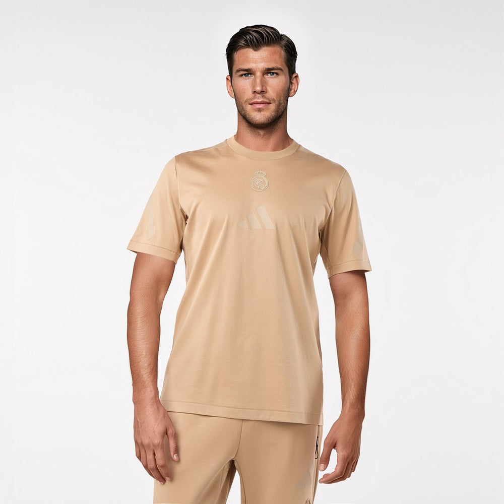 Mens Adidas Real Urban T-shirt Beige