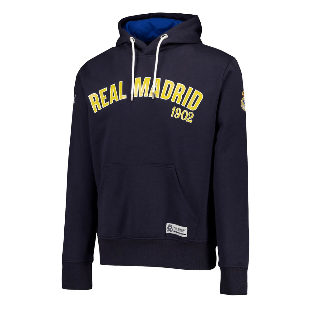 Mens Baseball Hoodie Navy Real Madrid