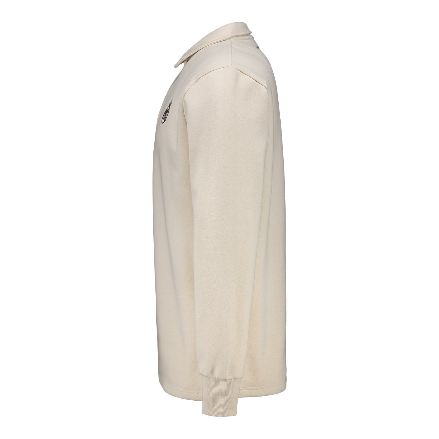 Mens Classic Polo Sweatshirt Beige