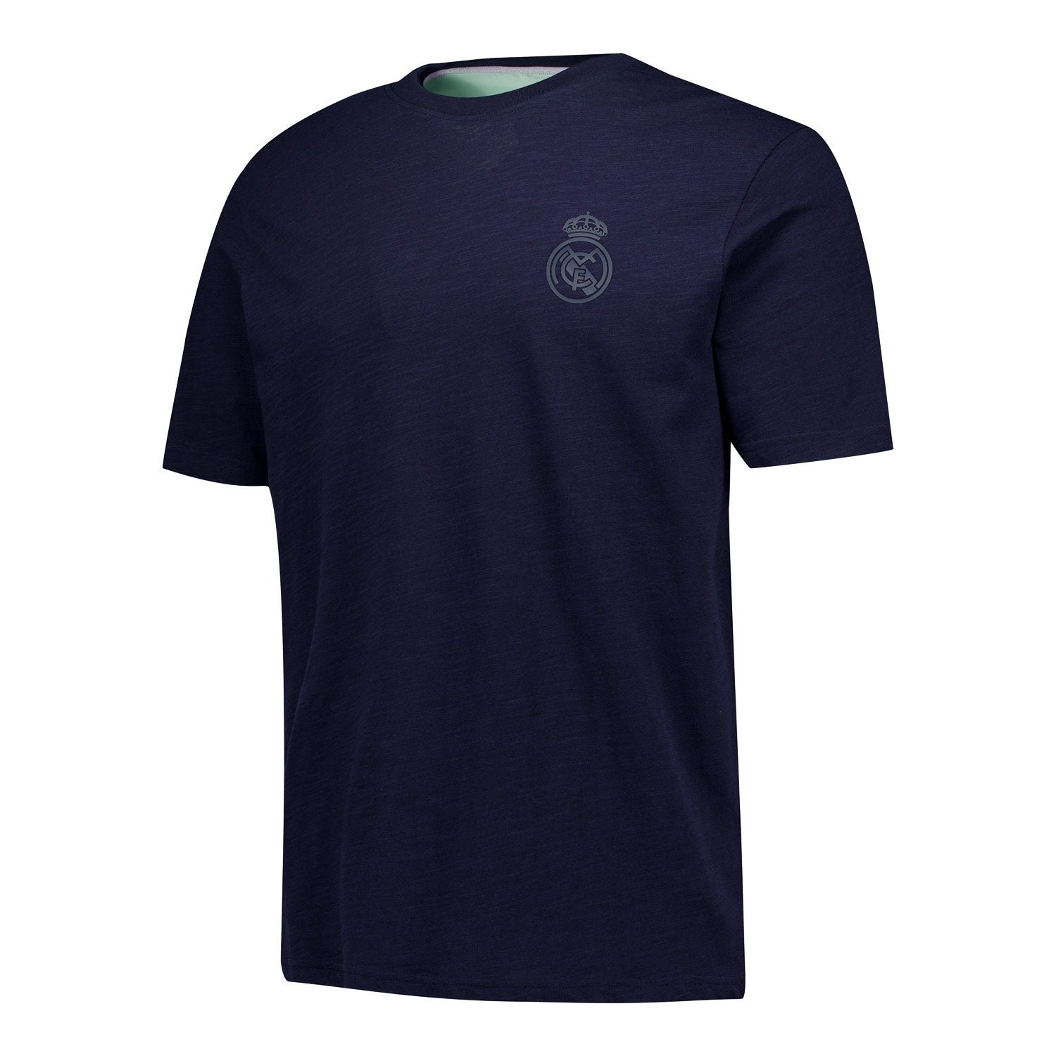 Mens Pastel Cotton Slub T-Shirt Navy Real Madrid