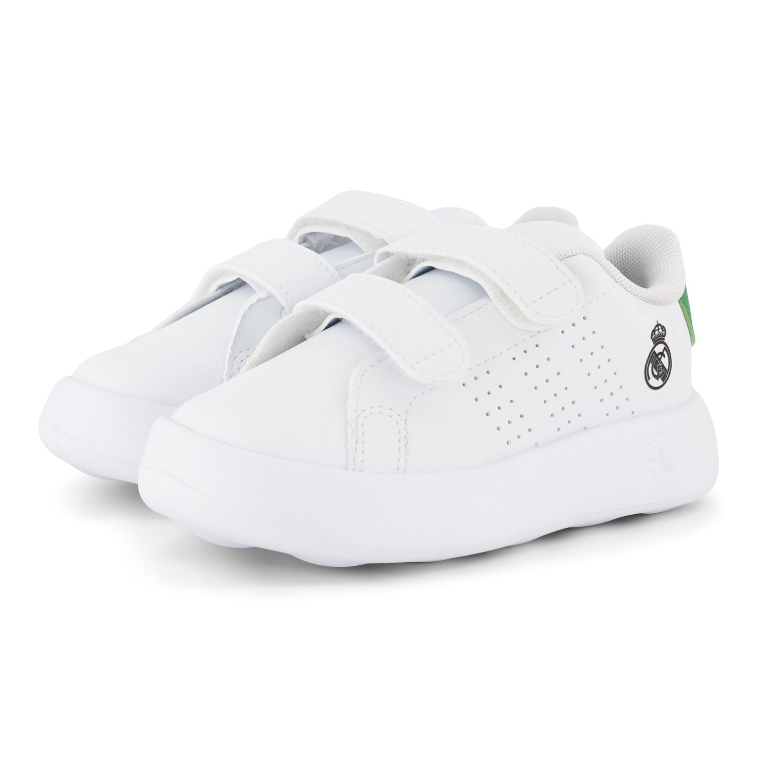 adidas Infant Advantage Shoes White/Green