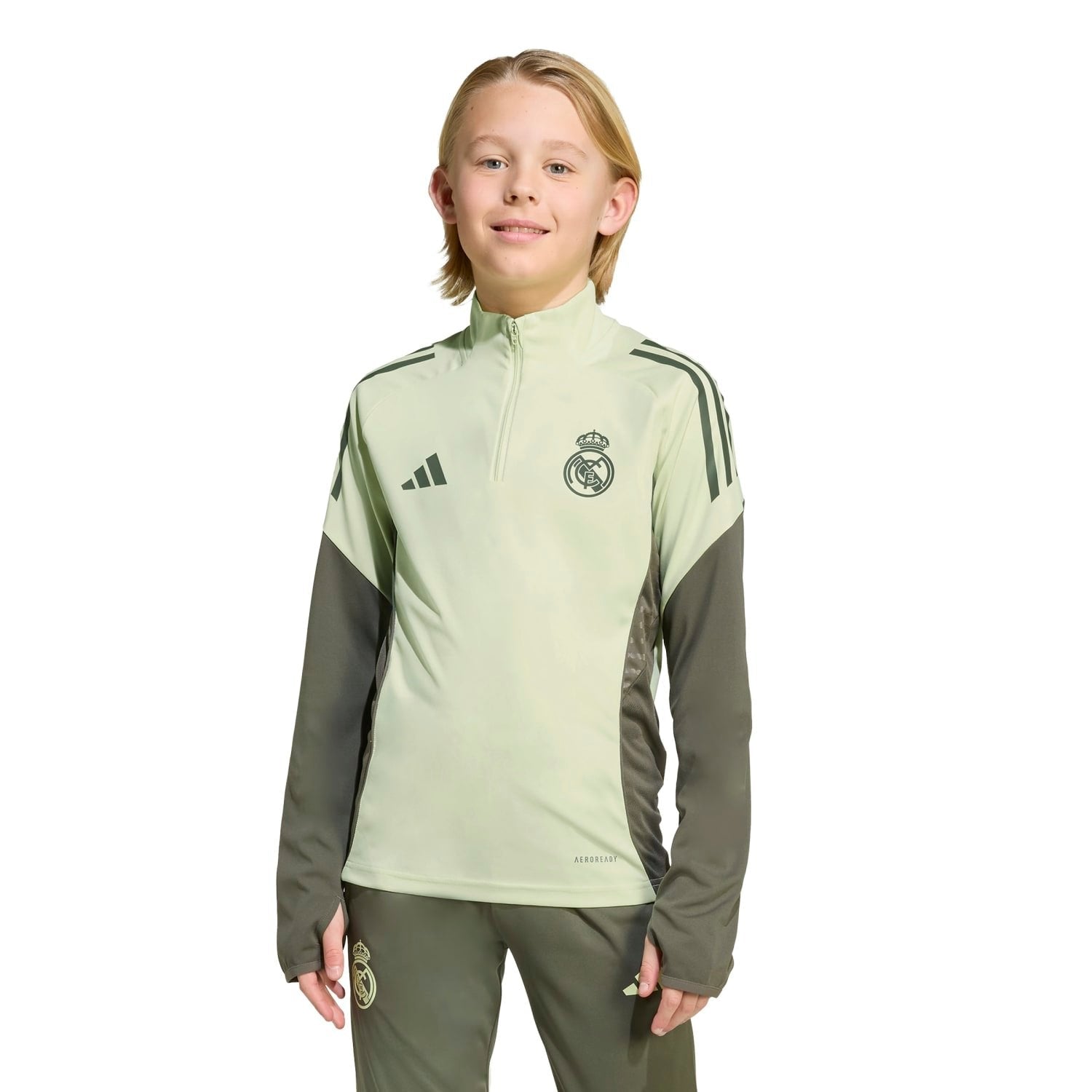 Kids adidas Training Top 25/26 Lime Green – Official Real Madrid Store