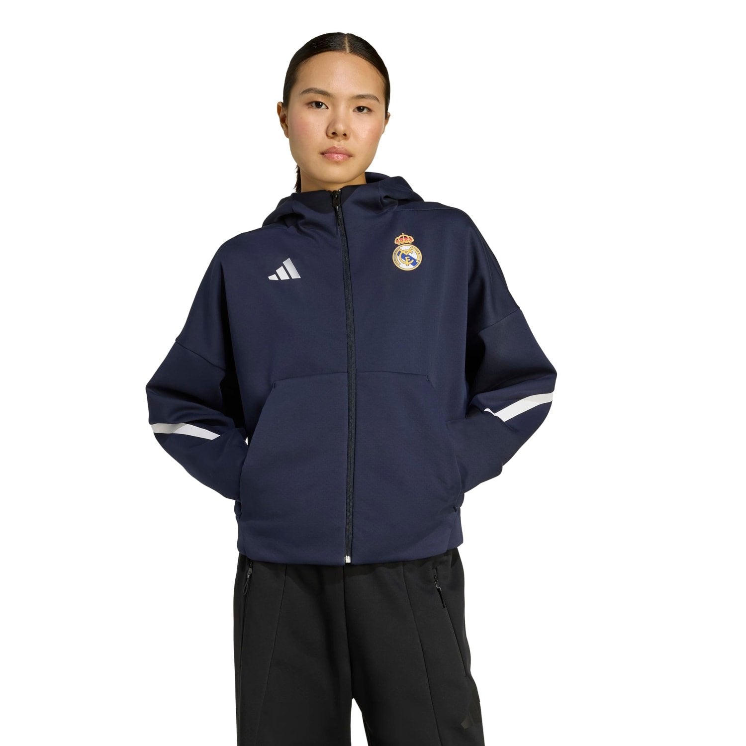  REAL MADRID ジャージ XS レディース Womens adidas Anthem Jacket 25/26 Navy – Official Real Madrid Store