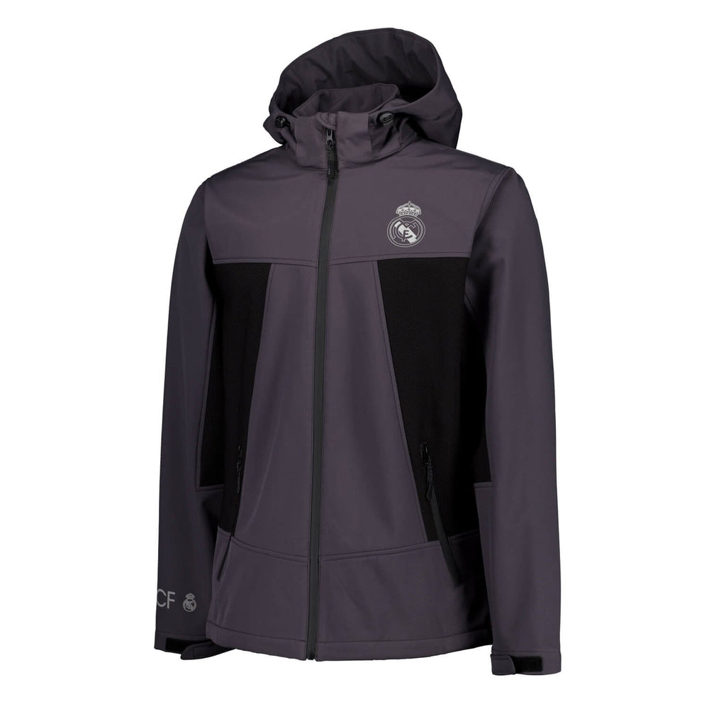 Mens Outerwear Softshell Jacket Dark Grey Real Madrid