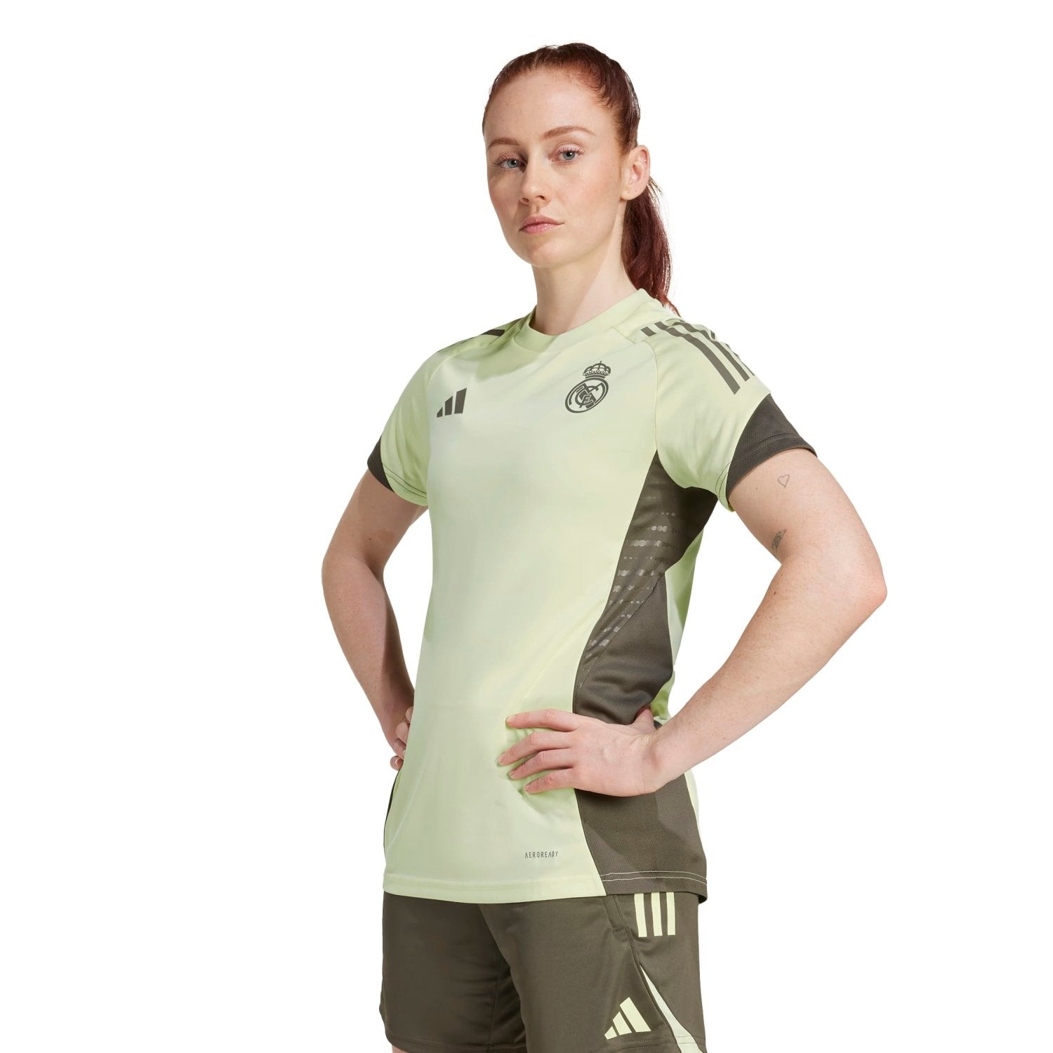 Womens adidas Training Shirt 25/26 Lime Green