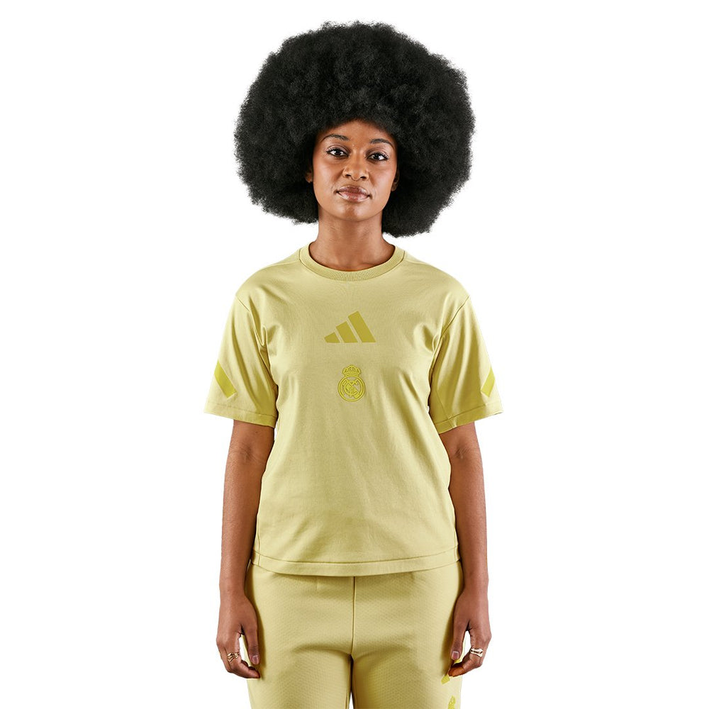 Womens adidas Real Urban T-Shirt Yellow