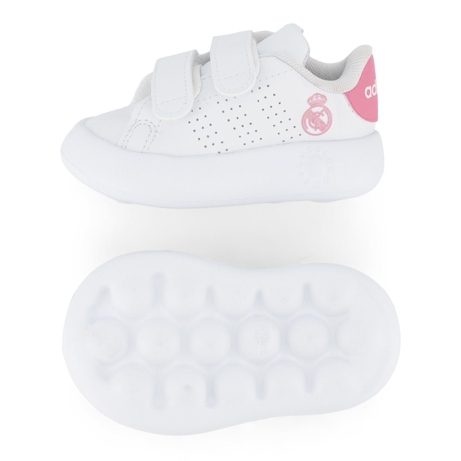 adidas Infant Advantage Shoes White/Pink
