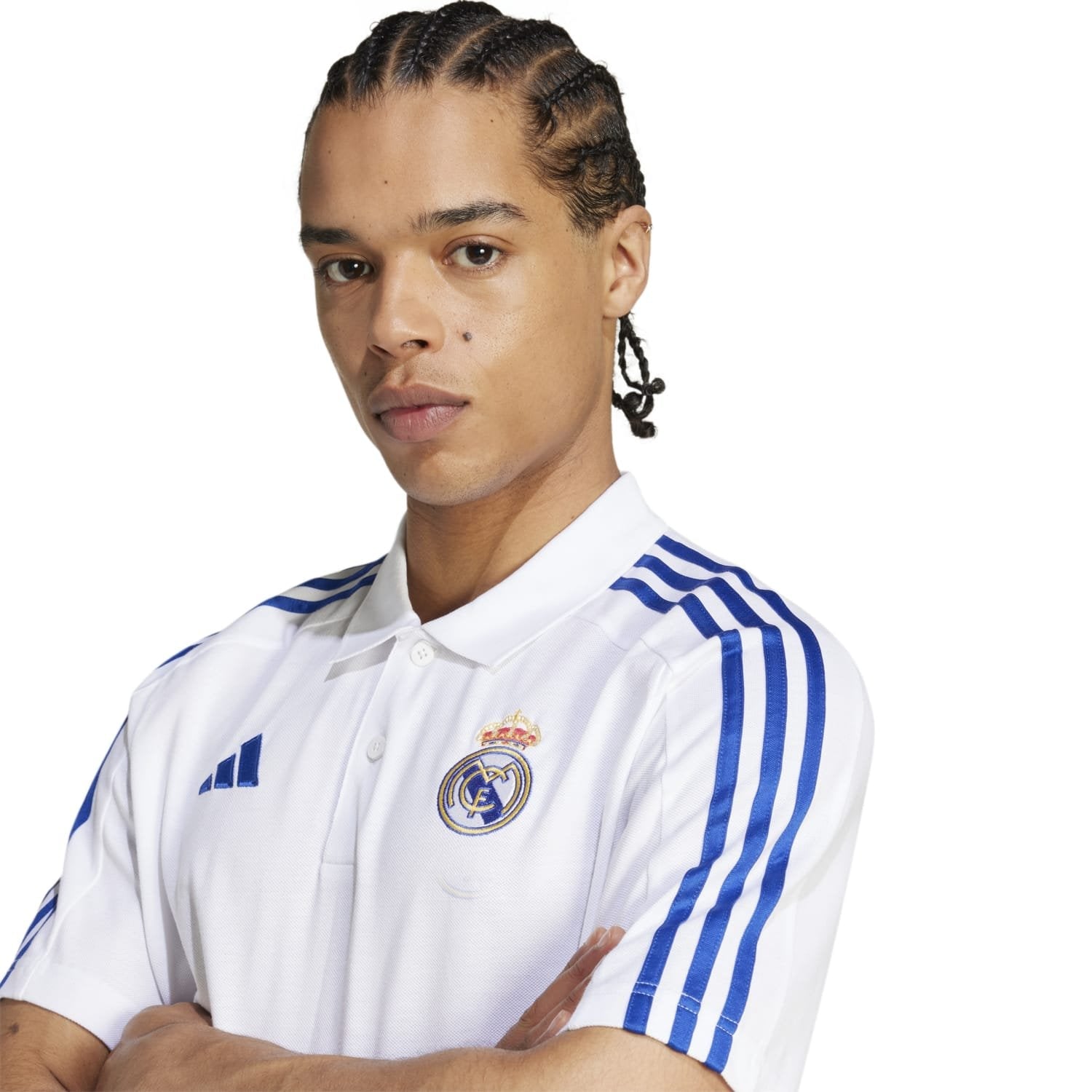 Mens adidas DNA Polo 25/26 White – Official Real Madrid Store