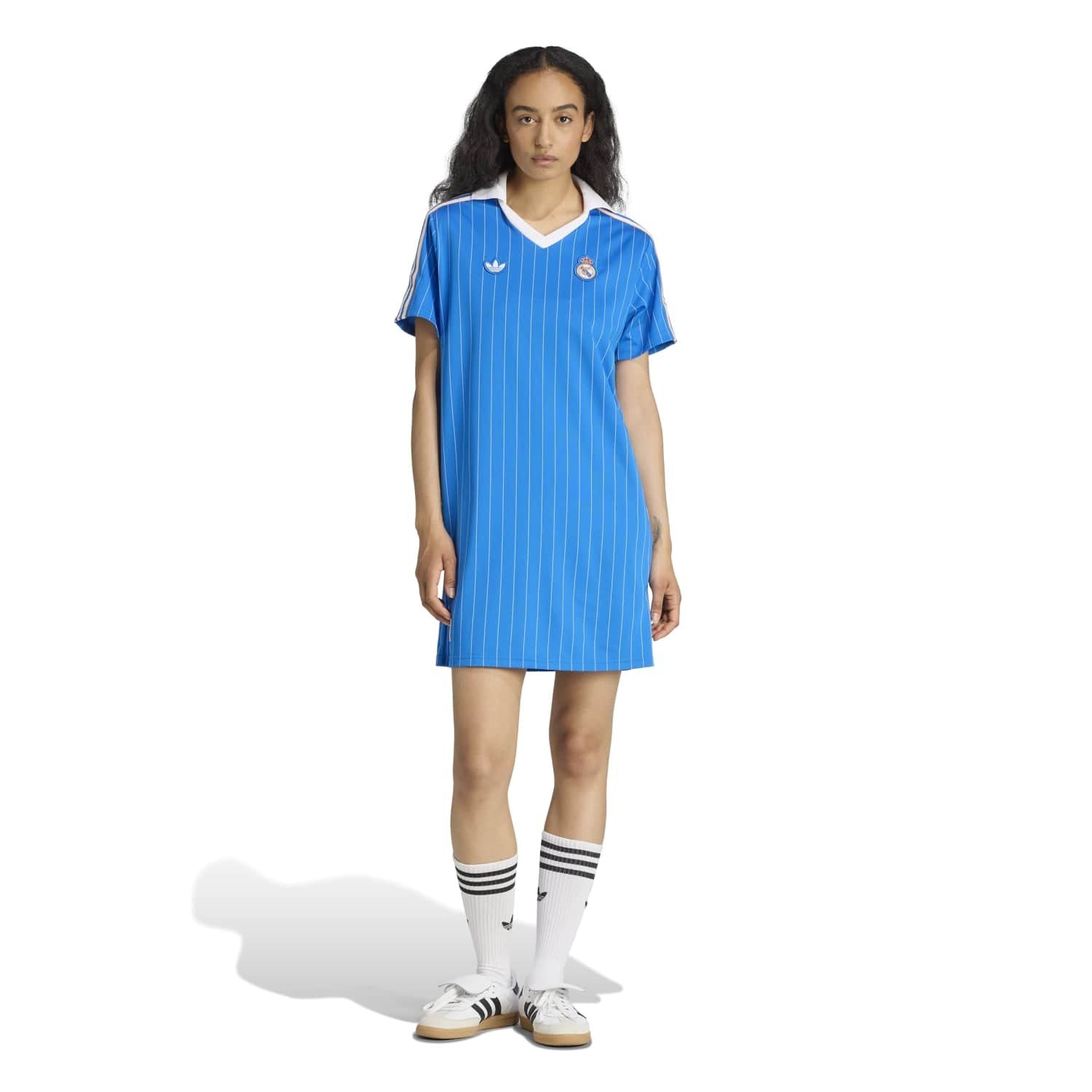 adidas Real Madrid Terrace Icons Dress Blue 2XS women adidas Real Madrid Terrace Icons Dress Blue 2XS women