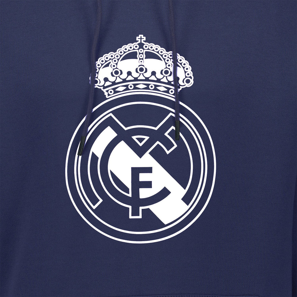 Mens Color Crest Hoodie Navy Real Madrid