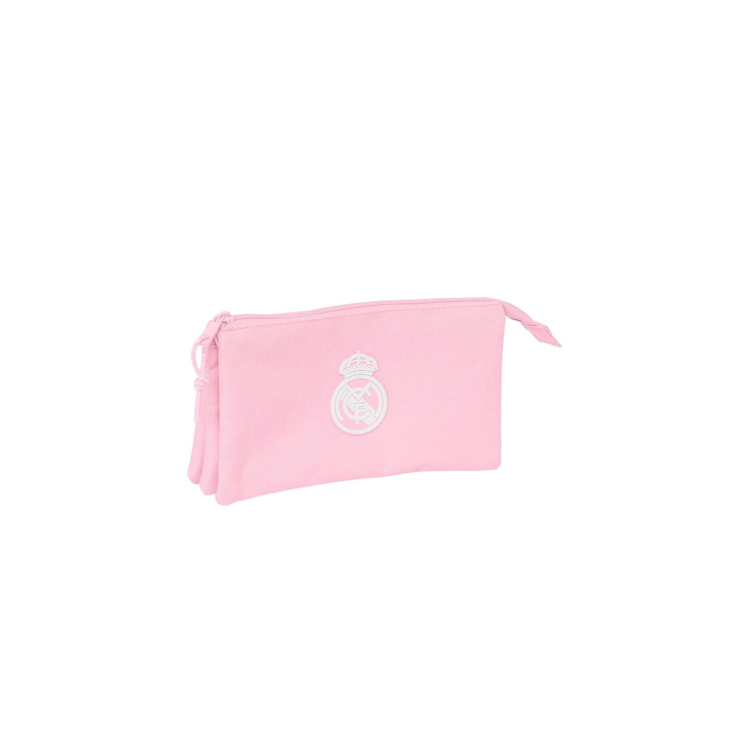 Triple Pencil Case Pink/White Real Madrid