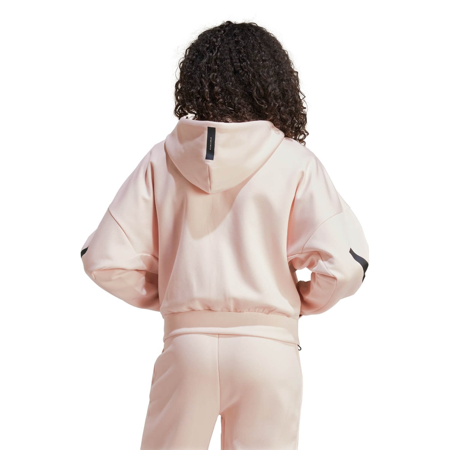 Womens adidas Real Urban Full Zip Hoodie Light Pink