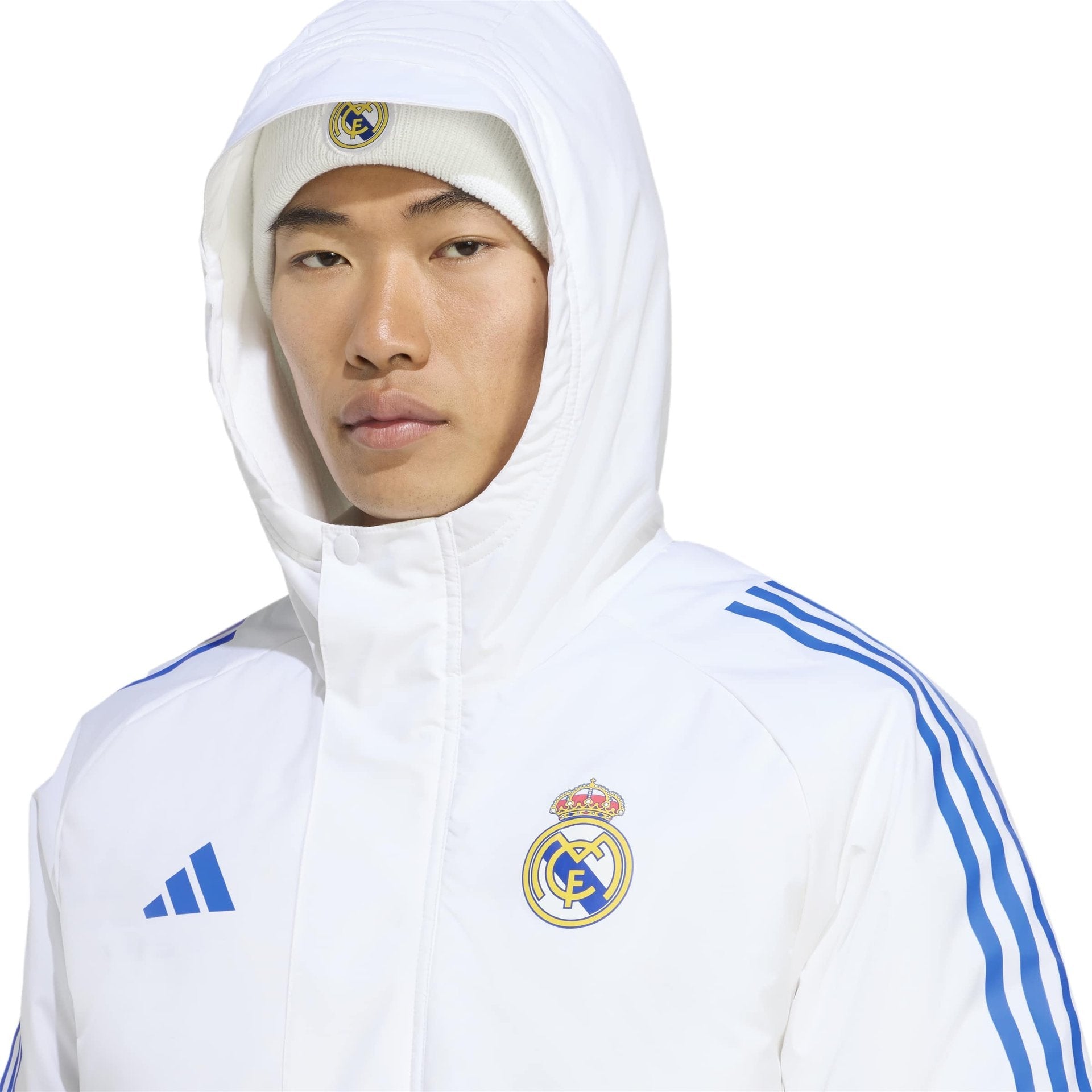 Mens adidas UCL Training Parka 25/26 White – Real Madrid Europe Store