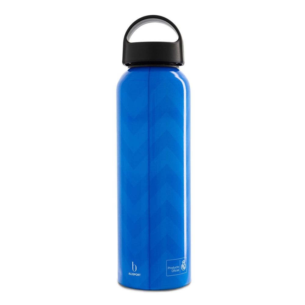 Aluminium Bottle 600ml Blue/White