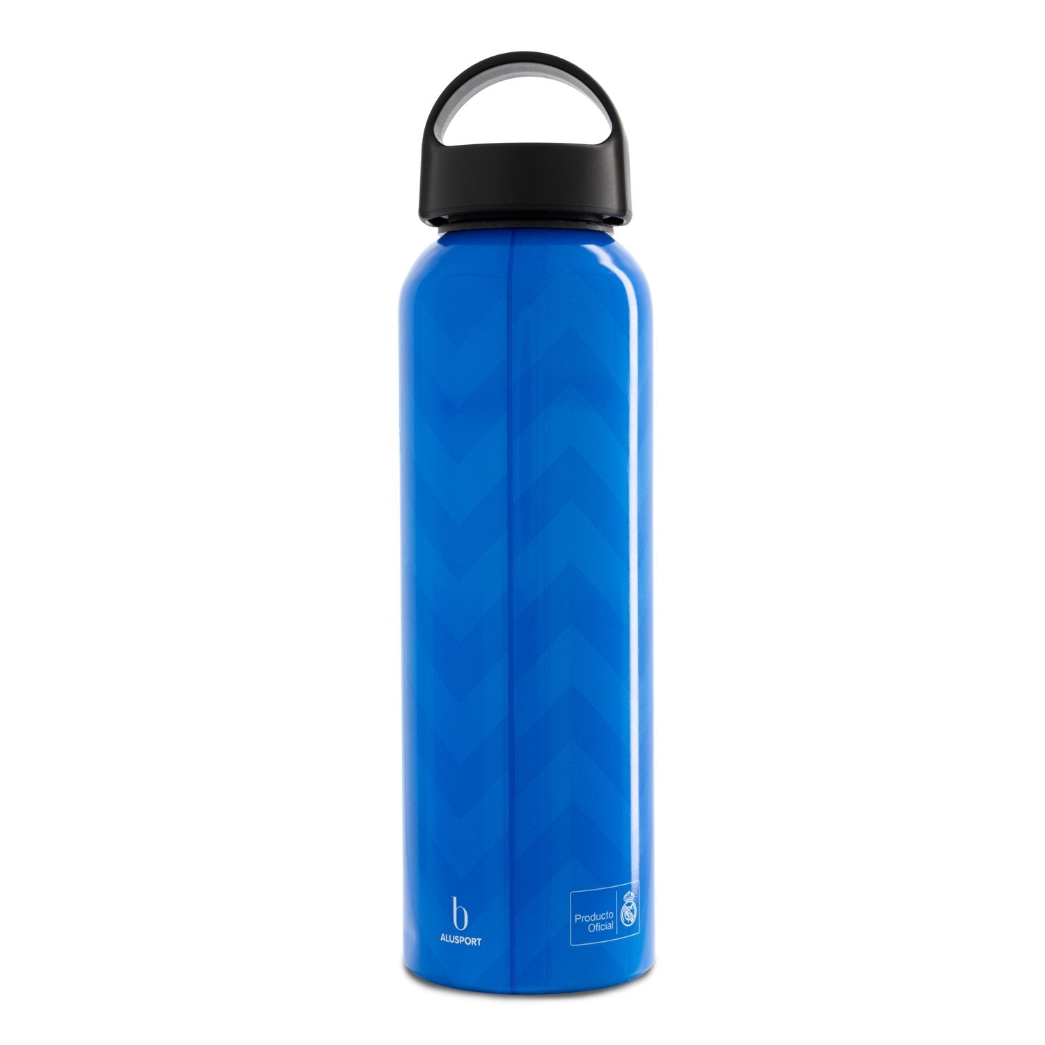 Aluminium Bottle 600ml Blue/White