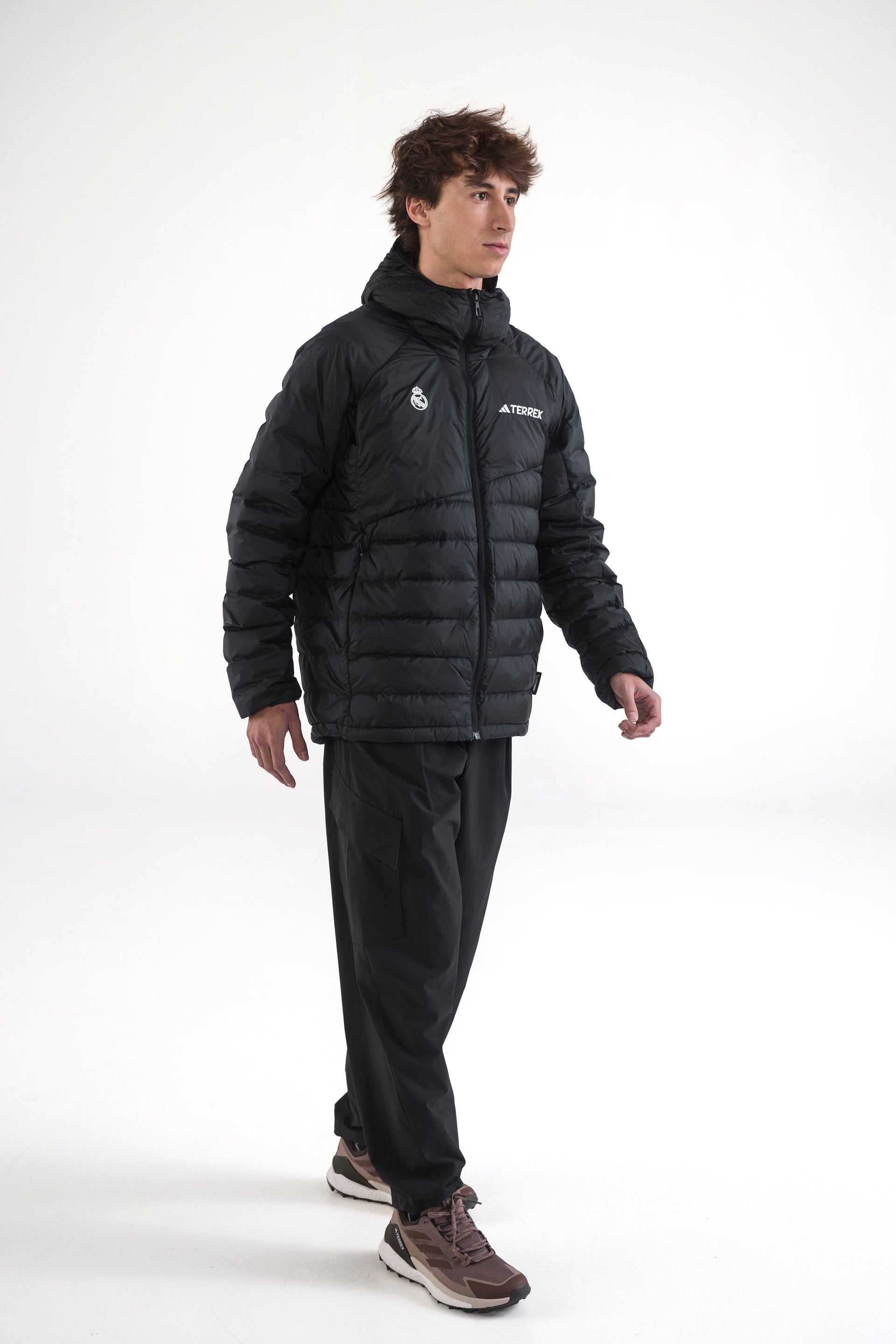 Mens adidas Terrex CLIMAWARM+ Rain Jacket Black