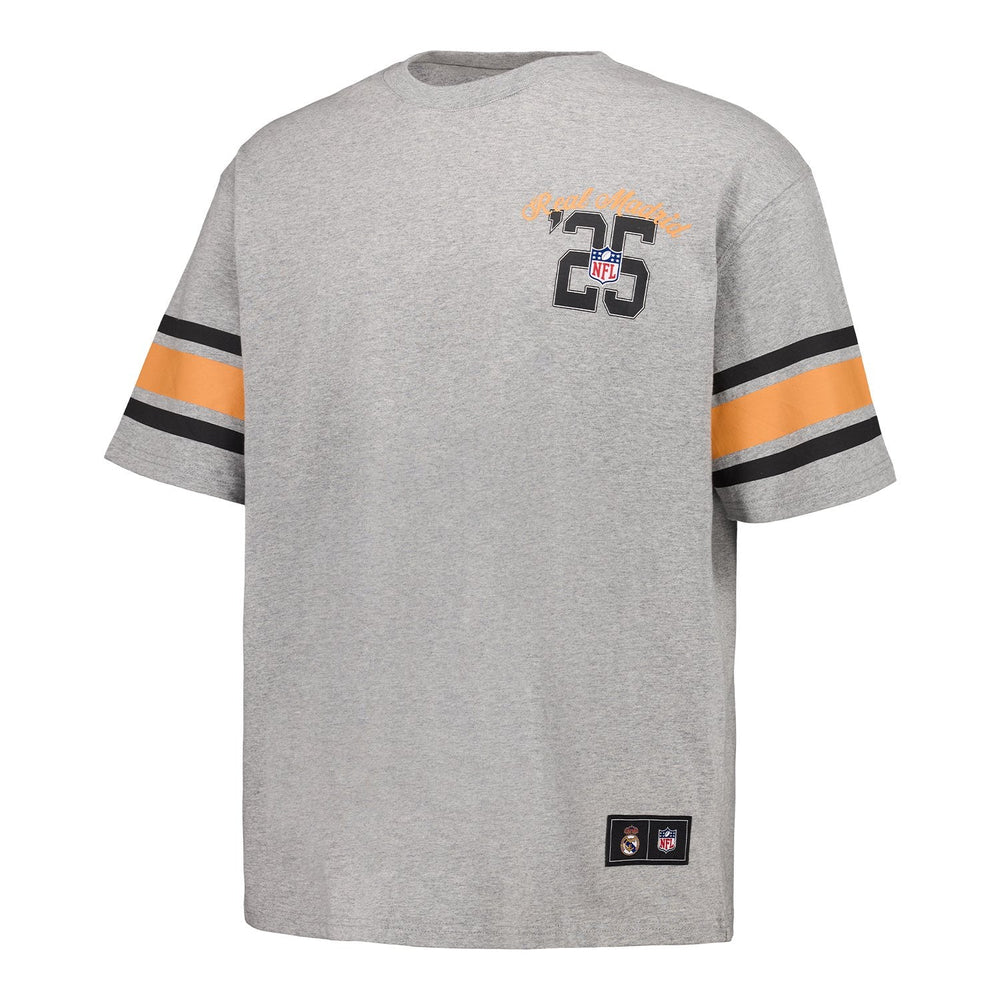Mens Real Madrid x NFL T-Shirt Grey