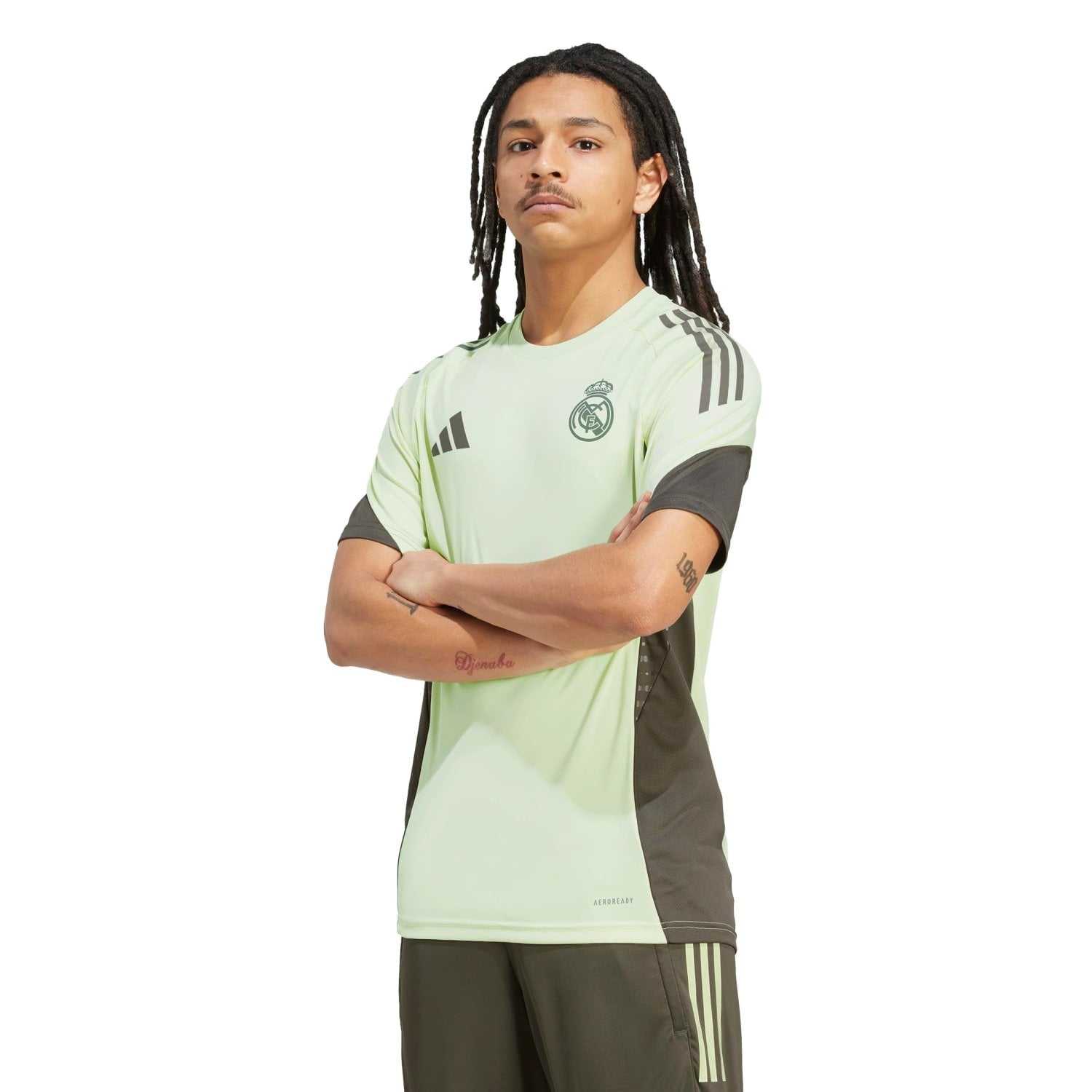 Mens adidas Training Shirt 25/26 Lime Green – The Official Real