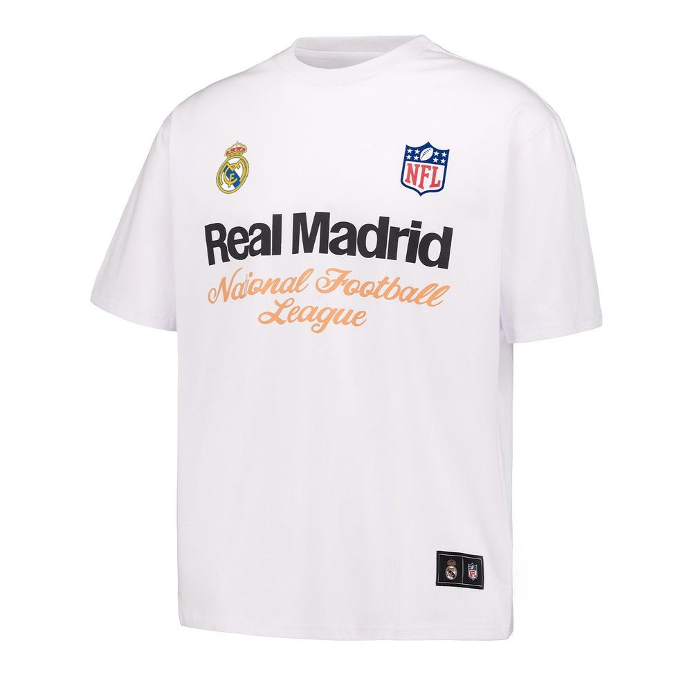 Mens Real Madrid x NFL T-Shirt White
