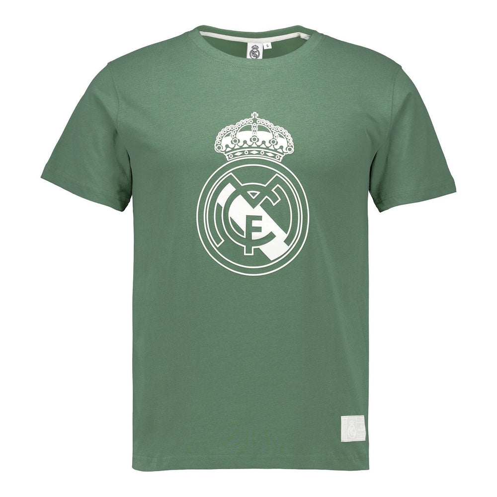 Mens Color Crest T-Shirt Dark Green Real Madrid