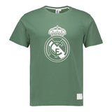 Men’s Dark Green Color Crest T‑Shirt Real Madrid