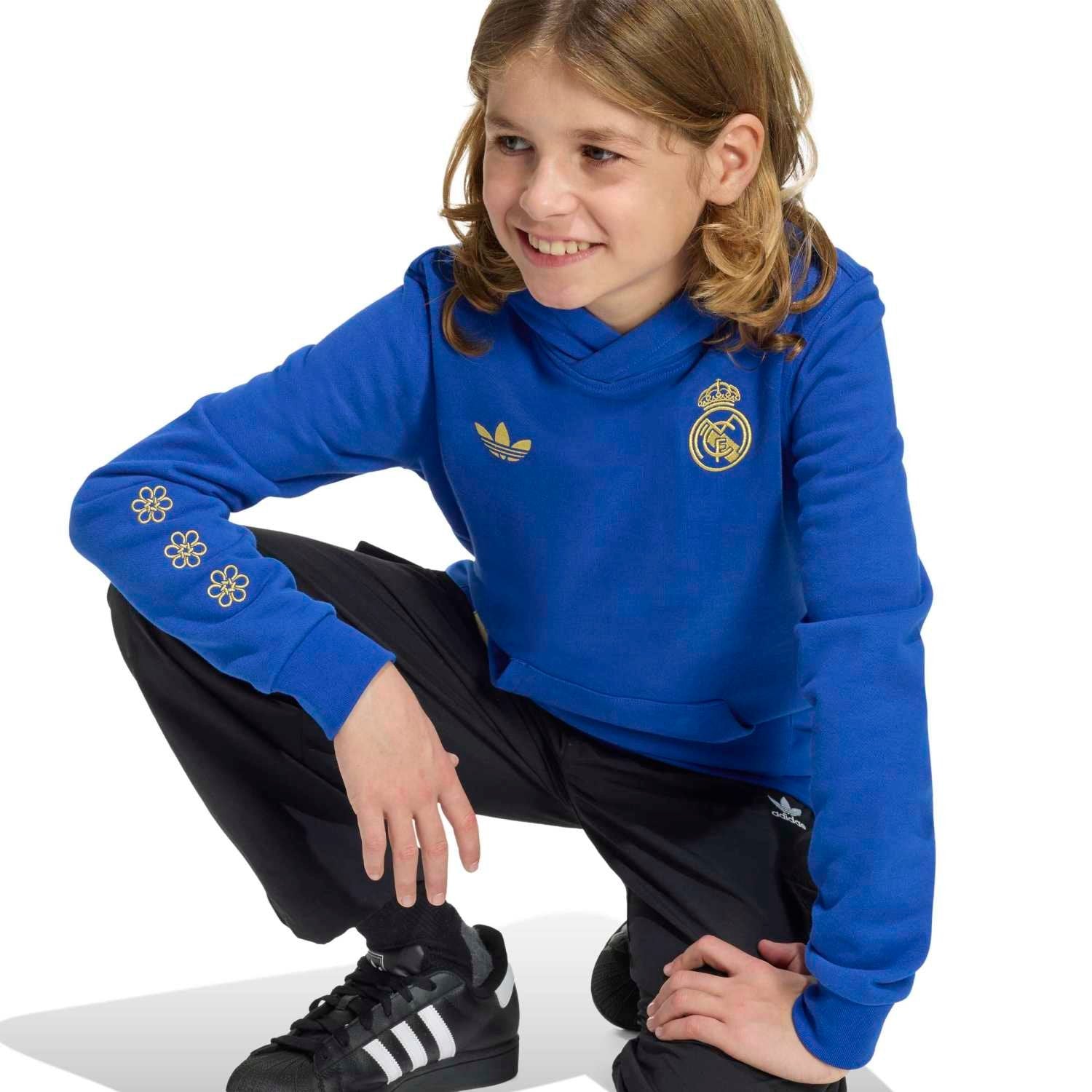 Youth adidas Chinese Knot Pack Hoodie 25/26 Blue – Real Madrid