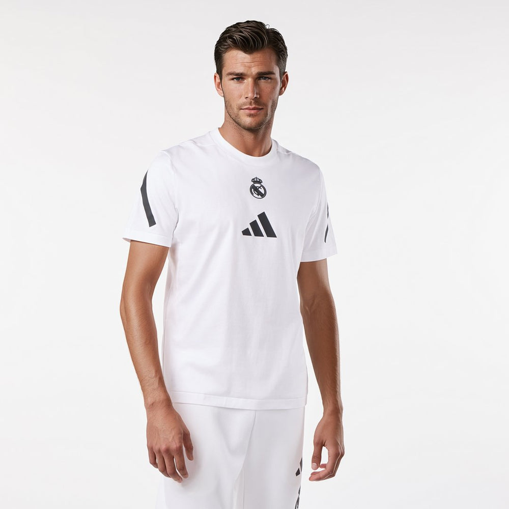 Mens adidas Real Urban T-Shirt White