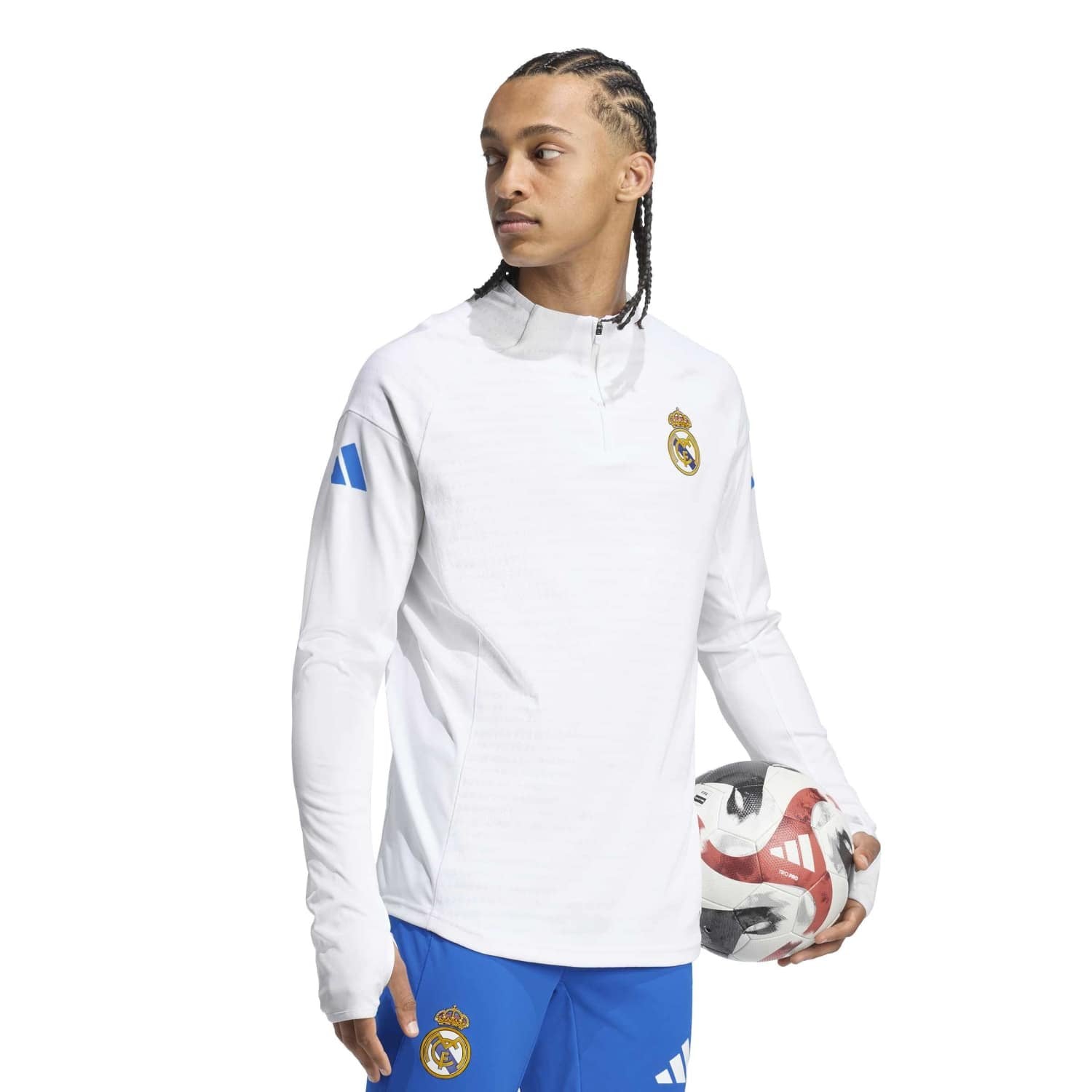 Mens adidas UCL Pro Training Top 25/26 White – Official Real